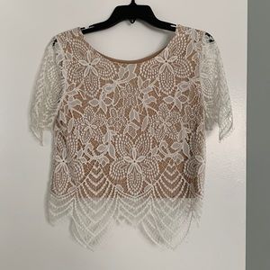 Express Lace Shirt with tan liner